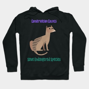 conservation counts, save endangered species Hoodie